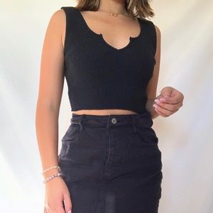Black Crop Top